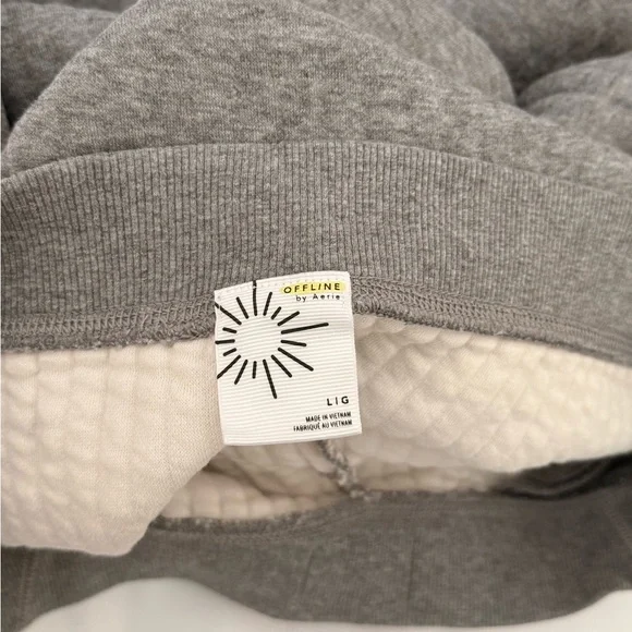 Gray Wide Leg Knit Pants - Picture 2 of 4